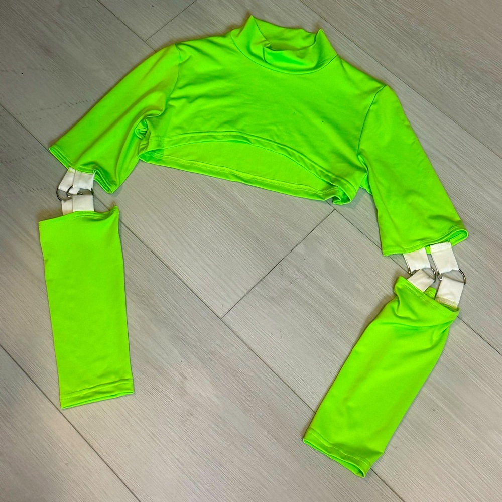 Neon green sleeves